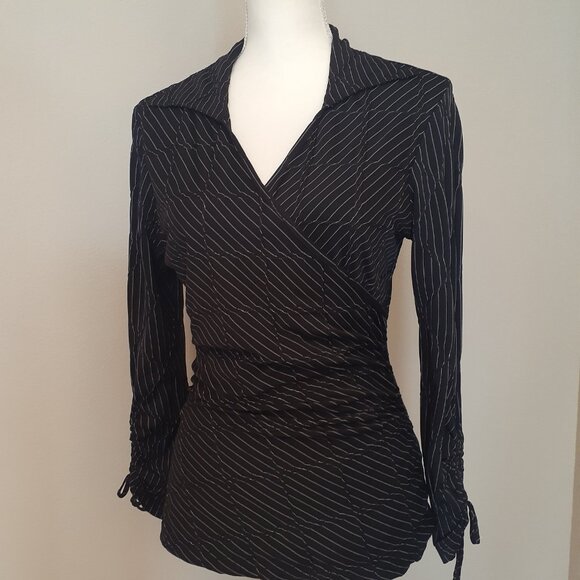 Anne Fontaine Mock Wrap Blouse - Picture 1 of 12